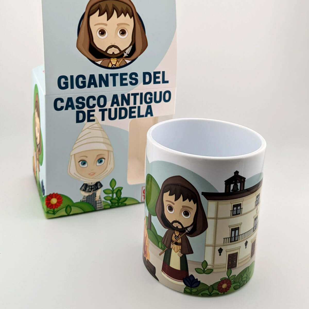 Gigantes del CASCO ANTIGUO de TUDELA junto al Ayuntamiento y la hoguera de Don Cierzo - Imagen 4
