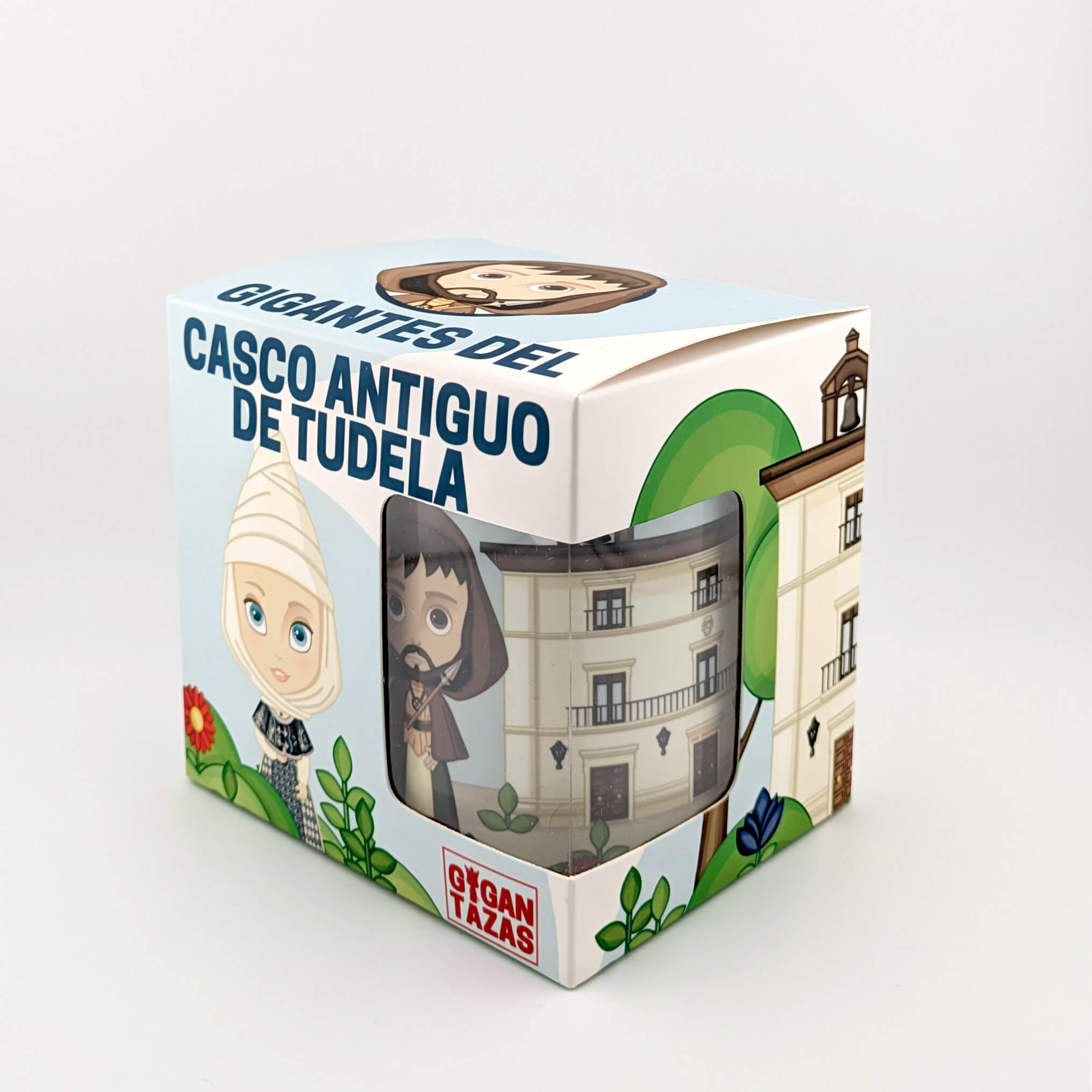 Gigantes del CASCO ANTIGUO de TUDELA junto al Ayuntamiento y la hoguera de Don Cierzo - Imagen 2